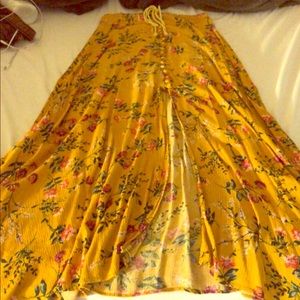 Yellow Maxi Skirt